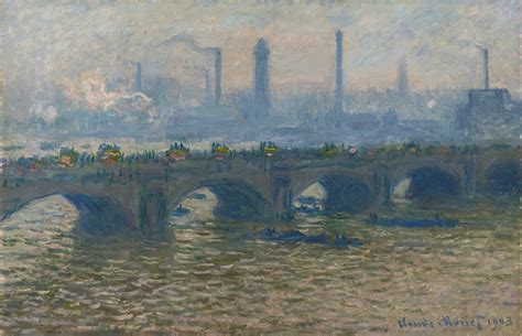 Claude Monet - Waterloo Bridge, gray weather (1903) : r/museum