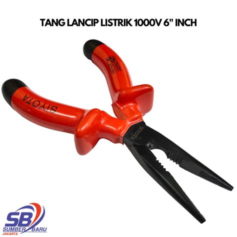 SB Tang Lancip Panjang 6 Inch Tang Listrik Tang Cucut Buaya Jepit Long