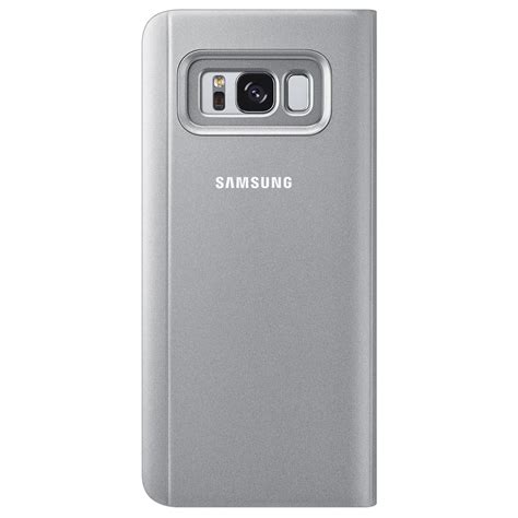 Clear View Standing Cover Samsung Galaxy S Silver