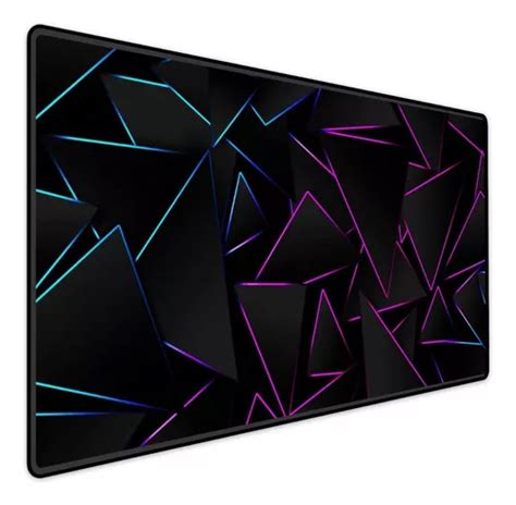 Mousepad Gamer Speed Extra Grande X Triangulo Neon Roxo Mercadolivre