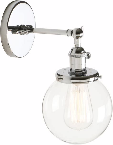 Pathson R Glable Applique Verre Boule Abat Jour Lampe R Tro Industrial