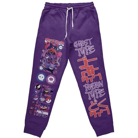 Gengar V5 Pokemon Streetwear Sweatpants Anime Ape