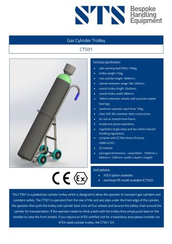 Gas Cylinder Trolley Sts Bespoke Handling Equipment Pdf Catalogs