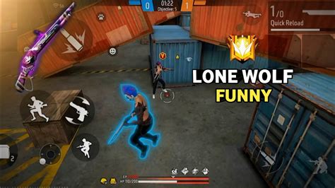 Lone Wolf 🐺 Funny 🤣 Video Impossible 🍷🗿 Garena Free Fire Max X