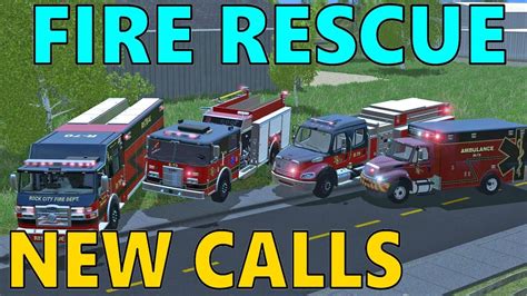 Farming Simulator 17 Fire Rescue Car Crash Medic Call Gas Fire New Trucks Youtube