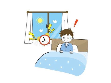 Boy Oversleep Stock Vector Illustration Of Relaxation 24114405