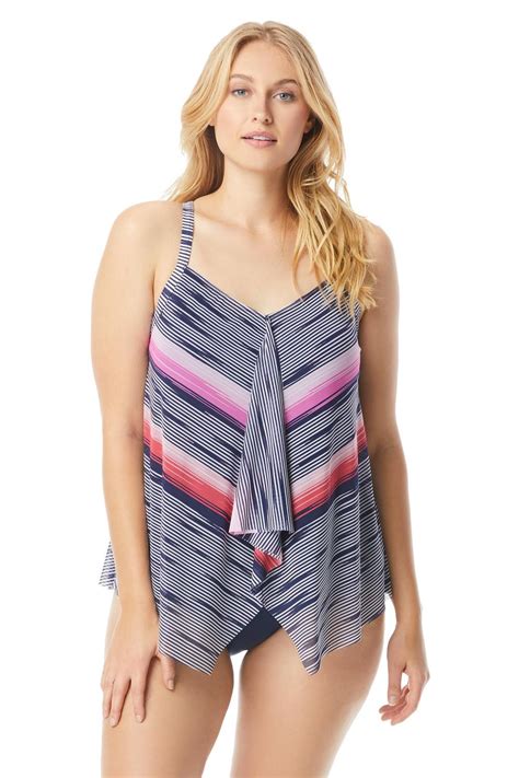 Beach House Women Kerry Mesh Tankini Top Hw16254