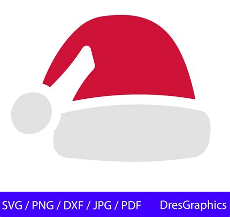 Santa Hat SVG, Christmas SVG, Santa Claus Hat SVG, Santa Hat Png, Silhouette, Vector Svg File ...