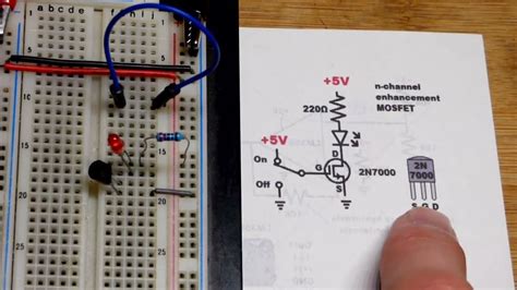 N N Channel Enhancement Mode Mosfet Transistor Switch Circuit