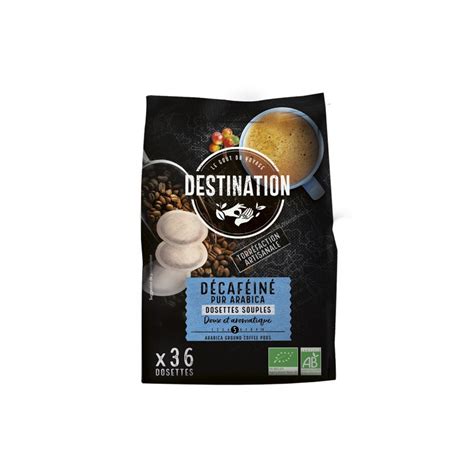 Café Décaféiné Pur Arabica Bio Dosette Senseo Destination