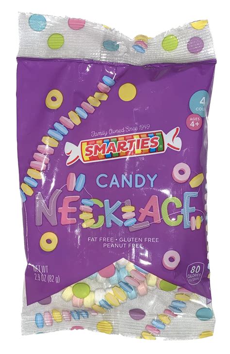 Smarties Candy Necklace 29oz Bag 4 Necklaces Per Bag