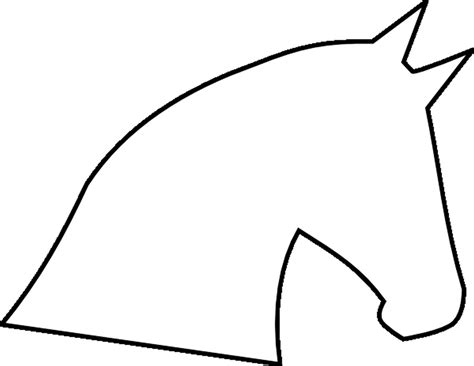 Horse Outline Face - ClipArt Best