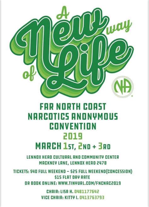 Far North Coast NSW Area Convention Narcotics Anonymous Australia