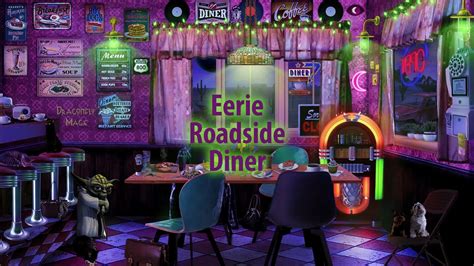 Eerie Roadside Diner Night Vale Version 🌙 Asmr Ambience Sizzling