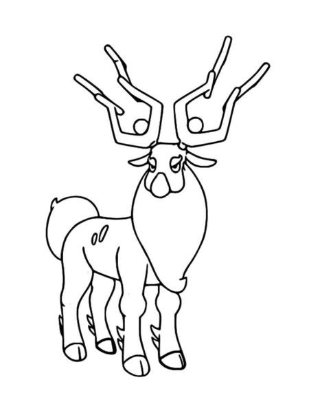 Wyrdeer Pokemon Coloring Pages