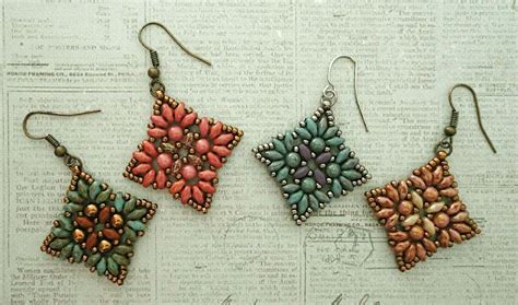 Linda S Crafty Inspirations Piazza Earrings Four Samples In