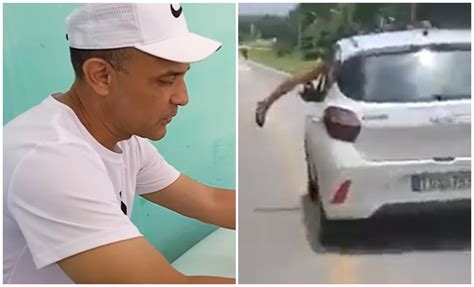 Revelan Video Del Cubano Que Se Colgó Del Parabrisas Durante El Robo De Su Auto En Holguín