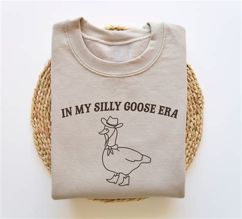 In My Silly Goose Era Aesthetic Sweatshirt College Etsy