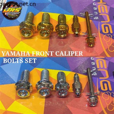 Moto Brakes HENG YAMAHA CALIPER BOLTS SET MIO MIO125 AEROX NMAX GOLD