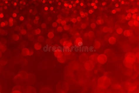 Abstract Red Bokeh Background With Soft Blur Bokeh Light Effect Stock