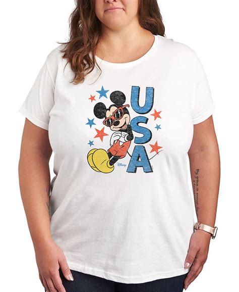 Air Waves Trendy Plus Size Mickey Mouse Graphic T Shirt Macys