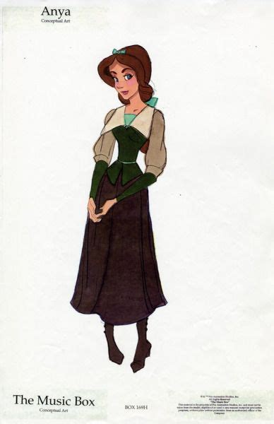 Early Anya Character Designs For Anastasia Animation Sketches