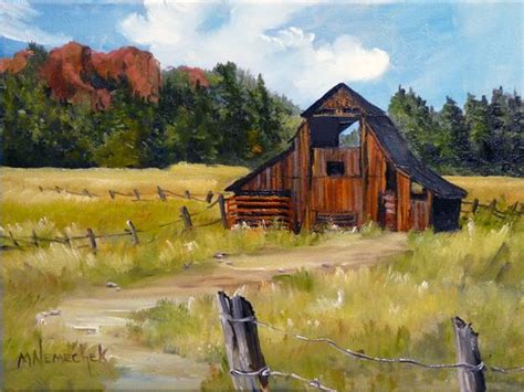 Pin by Artis Salemo on Watercolor | Watercolor barns, Farm scene painting, Barn painting