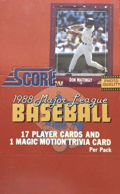 Most Valuable Score Baseball Cards Old Sports Cards