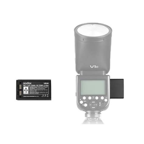 Godox VB26 2600mAh Li Ion Rechargeable Speedlight Flash Battery With