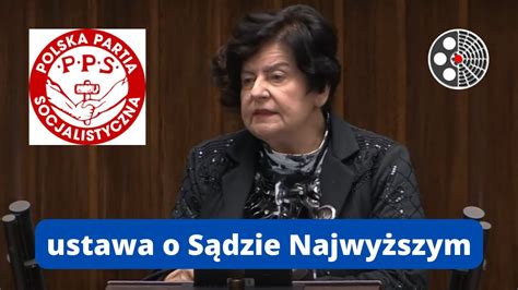 Joanna Senyszyn Ustawa O S Dzie Najwy Szym Youtube