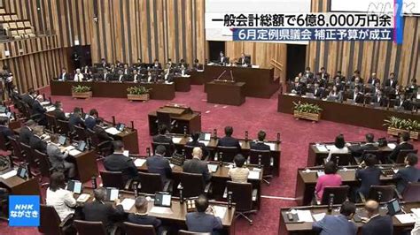 6月定例県議会最終日 6億8000万円余の補正予算成立｜nhk 長崎県のニュース