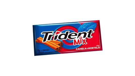 Chiclete Trident Mix Canela E Hortela 8g 5 Unidades