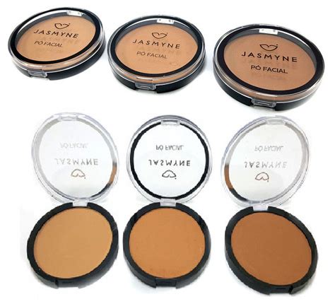 Pò Facial COmpacto Cores Médias Jasmyne JS00018 B Kit 3 unidades