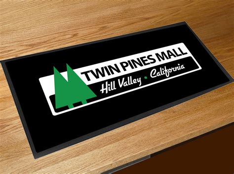 Back to the Future Twin Pines Mall Hill Valley bar runner