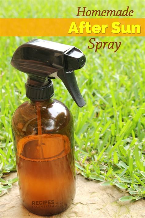 Soothing After Sun Spray Recipe After Sun Spray Essential Oil