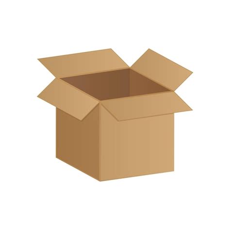 Open Cardboard Box Clip Art