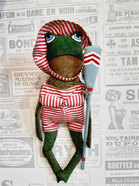 Клава) лягушка с веслом – купить на Ярмарке Мастеров – SODVERU ...