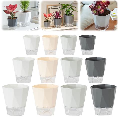 Self Watering Planter African Violet Pots Clear Plastic Automatic