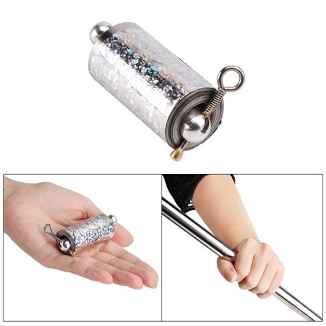 Extendable Self Defense Stick Stretchable Magic Trick Prop Metal High Elasticity Steel Silver ...