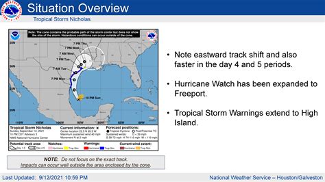 Tropical Storm Nicholas - Sept. 13 8:00 am | Emergency | Rice University