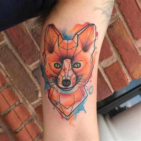 Top 59 Best Geometric Fox Tattoo Ideas 2021 Inspiration Guide