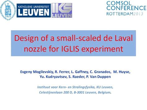 (PDF) Design of a small-scaled de Laval nozzle for IGLIS experiment ...