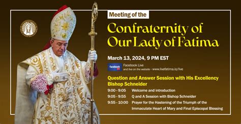 March Meeting Of The Confraternity Of Our Lady Of Fatima Gloria Dei