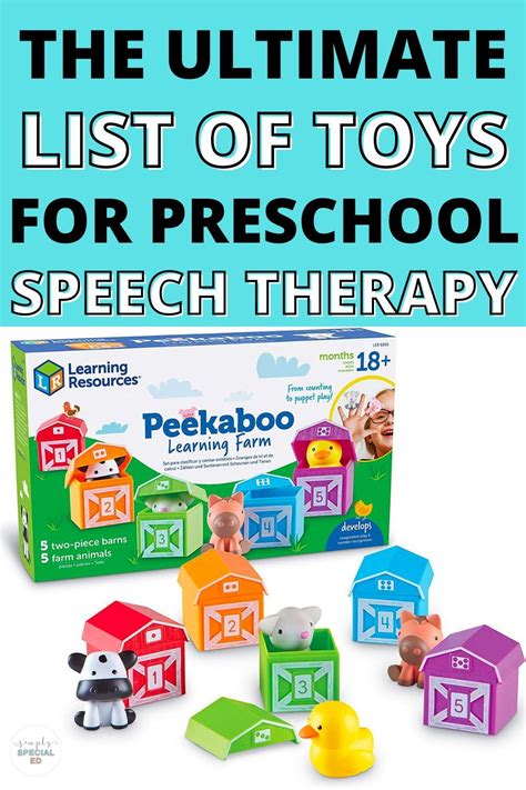 The Ultimate List Of The Best Toys For Speech Therapy Artofit