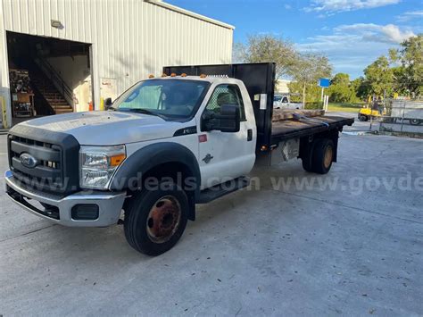 2013 Ford F550 Sd Flatbed Truck Allsurplus