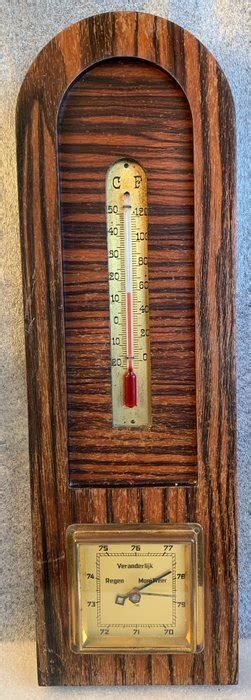 Barometer 1 Art Deco Brass Wood Catawiki