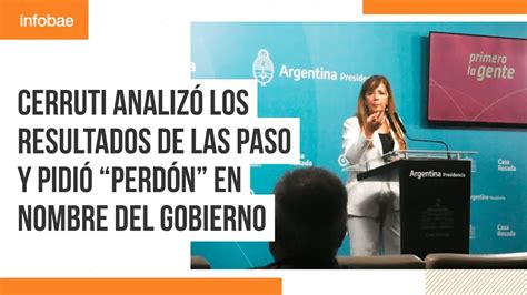 Gabriela Cerruti pidió disculpas en nombre del Gobierno por la falta