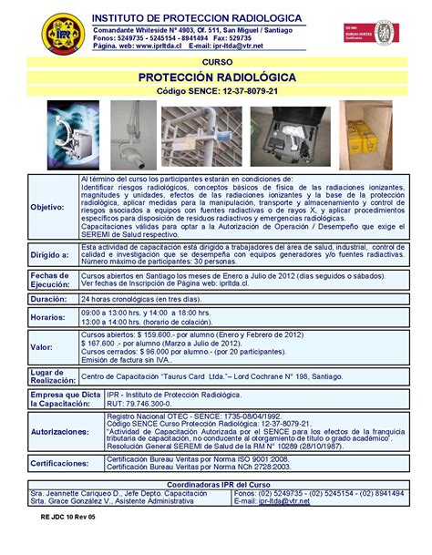 Curso Abierto Protección Radiológica Agosto 2012 Ipr Instituto De Protección Radiológica E