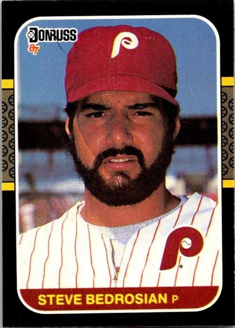 Donruss Baseball Card Steve Bedrosian Philadelphia Phillies