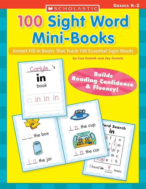 Teaching Resources Sight Word Mini Books Instant Fill In Mini